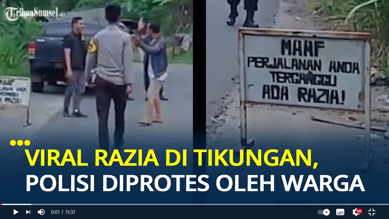 Viral Razia Polisi di Tikungan Diprotes Warga, Seorang Pria Minta Tunjukkan Surat Perintah