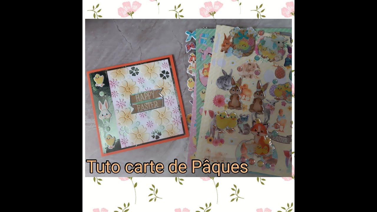 Tuto carte de Pâques (produits Action)