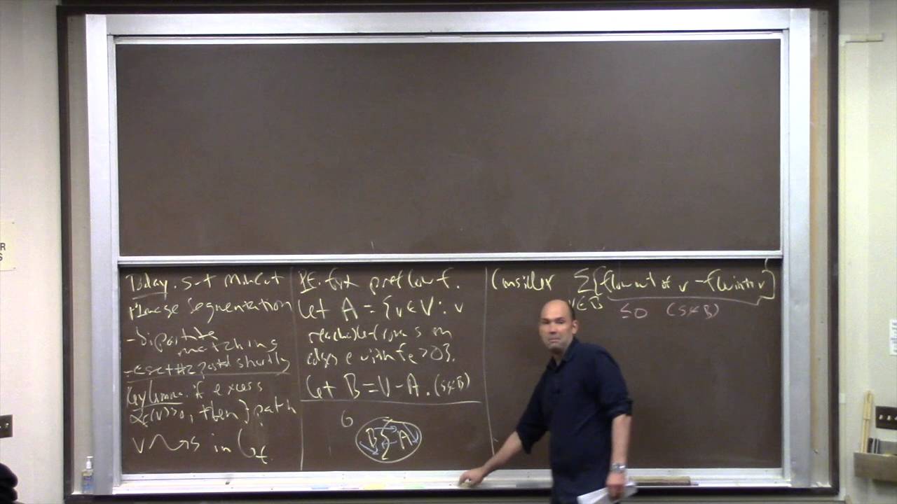 A Second Course in Algorithms (Lecture 4:  Applications of Maximum Flows and Minimum Cuts)