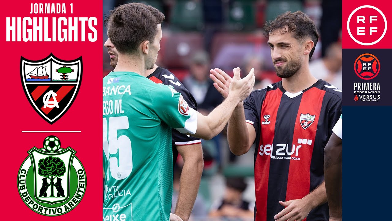 Resumen #PrimeraFederaci&oacute;n | Arenas Club 2-1 CD Arenteiro | Jornada 1 | Temporada 2025/26