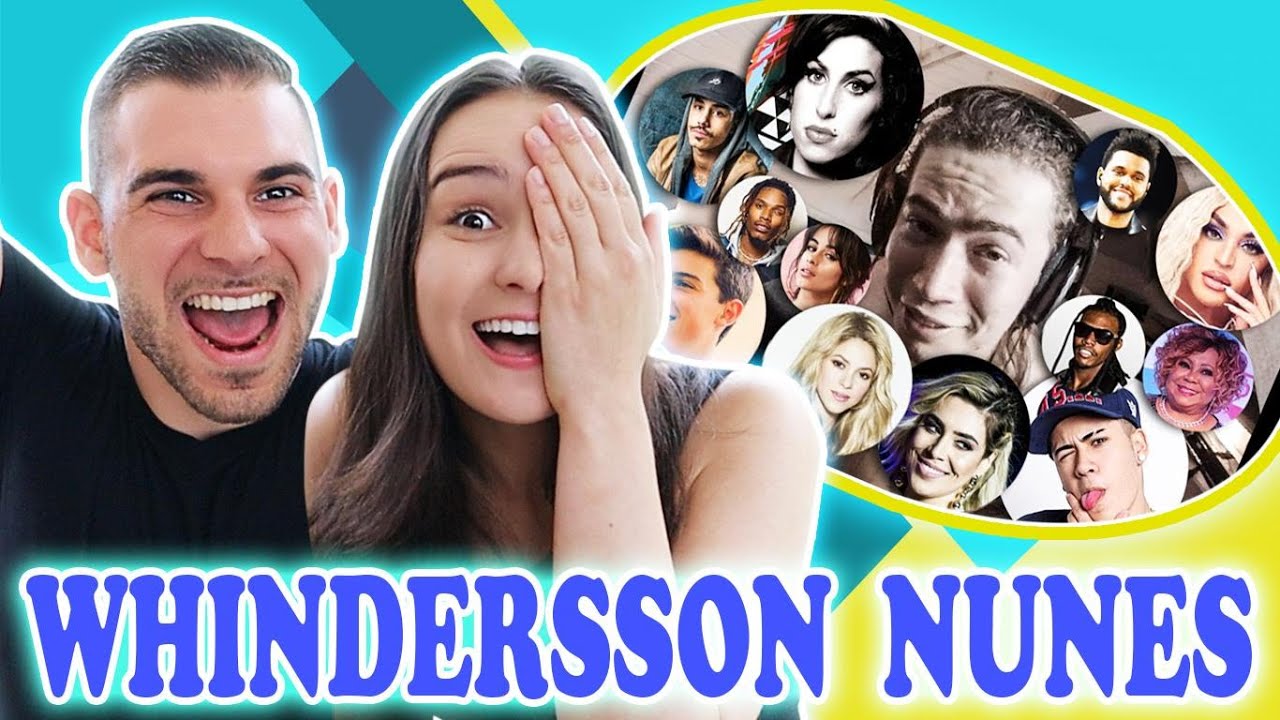 🇧🇷 AMERICANO reage ao WHINDERSSON NUNES imitando CANTORES INTERNACIONAIS TEM PARENTES BRASILEIROS?!