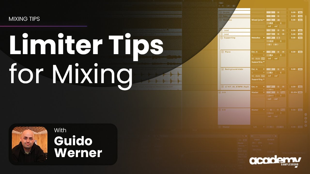 Mixing Tips for use Limiter in your Track - Samplesound Academy with Guido Werner