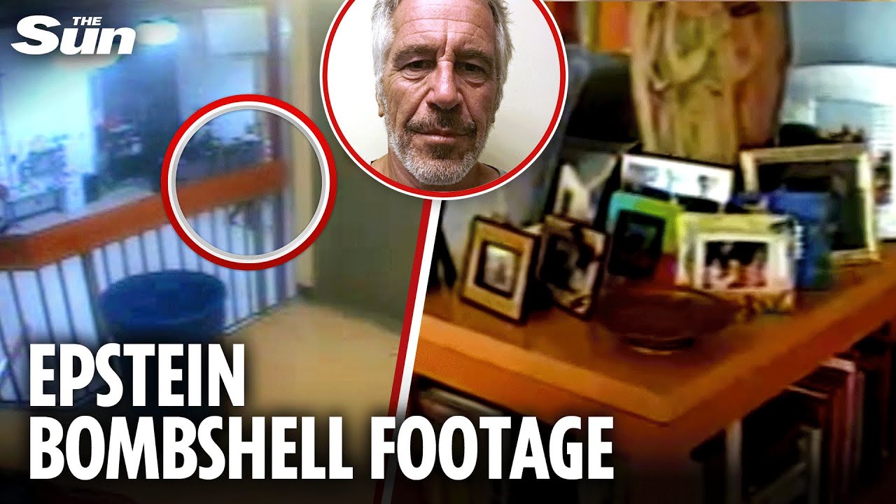 Missing minute of Epstein jail footage shows SHADOWY FIGURE – plus new home raid video released