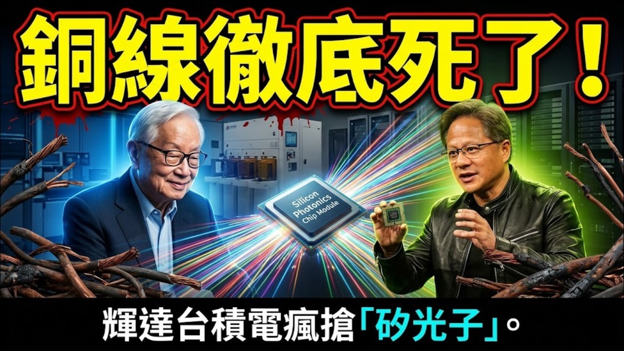 銅線已死？矽光子為何讓輝達、台積電瘋狂砸錢？揭密未來10年最強科技！