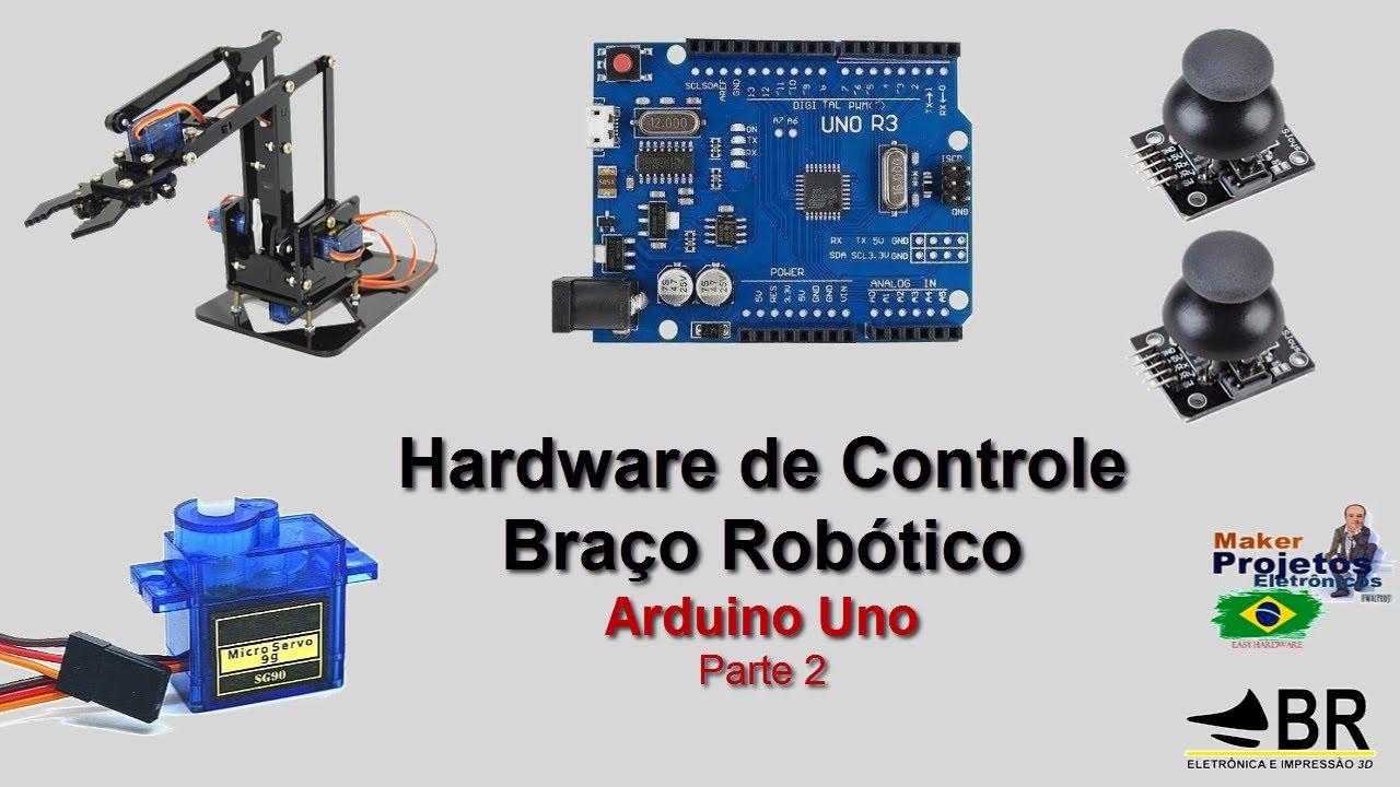 Braço Robótico BR Eletrònica com o Arduino UNO