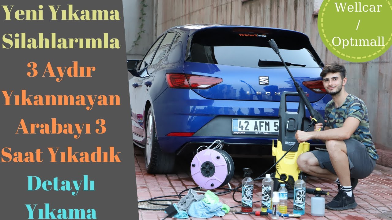 3 Aydır Yıkanmayan Seat Leonu 3 Saatte Detaylı Yıkadık / Wellcar/ Optımall/ Karcher