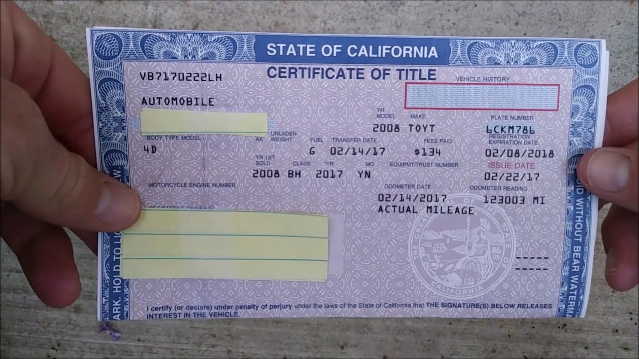 How to fill out a pink slip when buying or selling a car UPDATED!!!