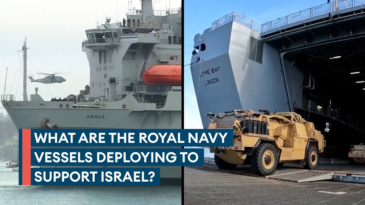 How could RFA Argus and RFA Lyme Bay support Israel?