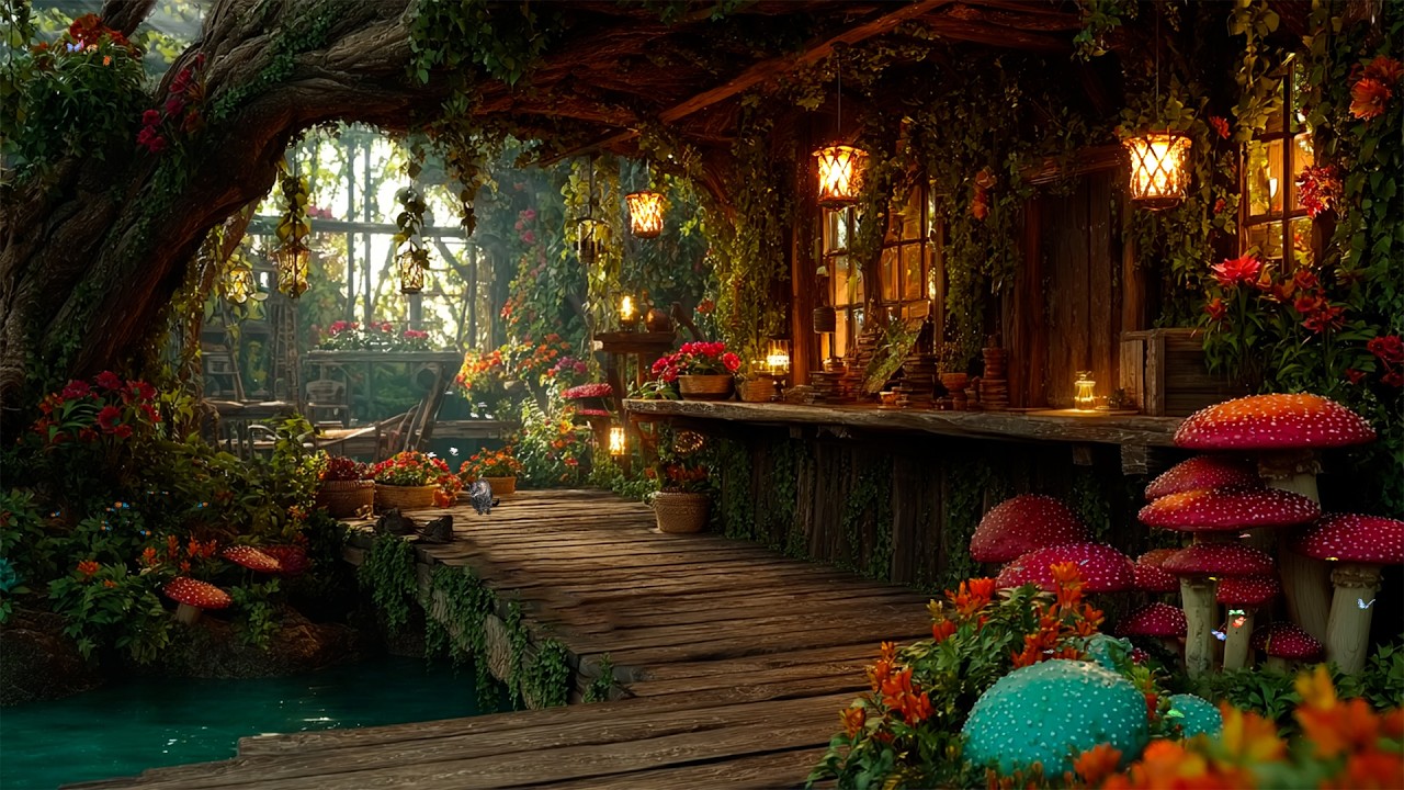Cozy Botanist Exotic Plant Shop 🌿 Enchanted Forest Soundscape Ambience | ADHD Focus & Creative Flow