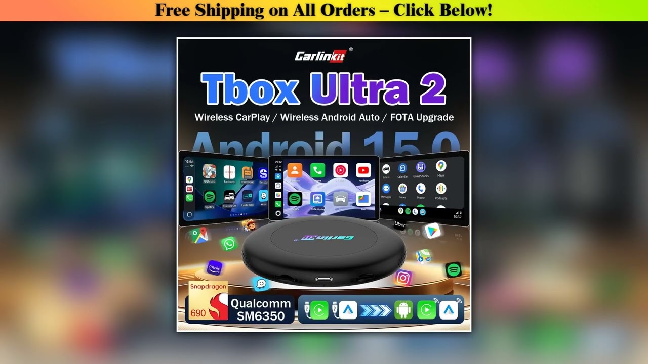 8G+128GB CarlinKit CarPlay AI Box Android 15 Ultra2 - Surprisingly Useful Item | Smart Choice |