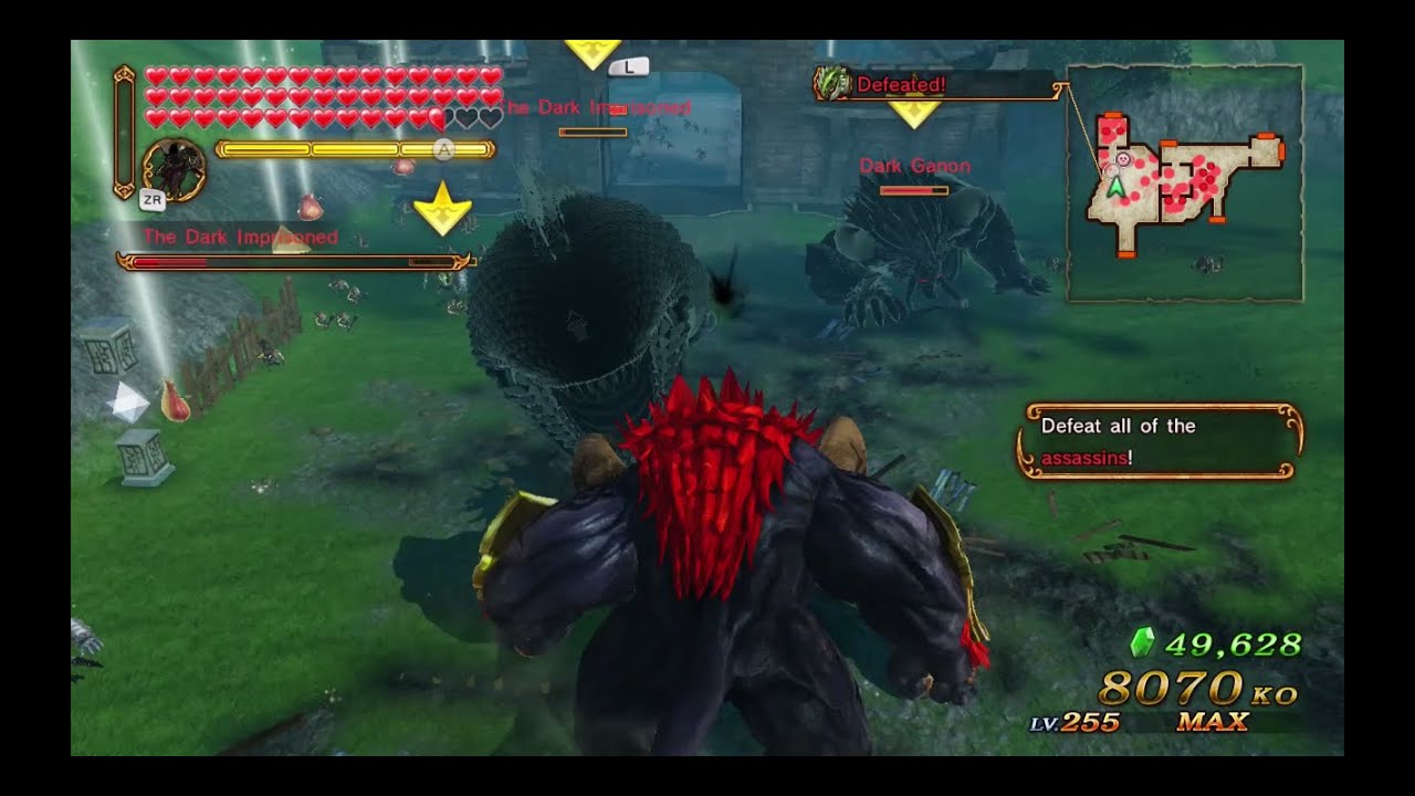 Hyrule Warriors Ganon's Fury - Dark Beast Ganon Gameplay - Survival Battle LV. 4