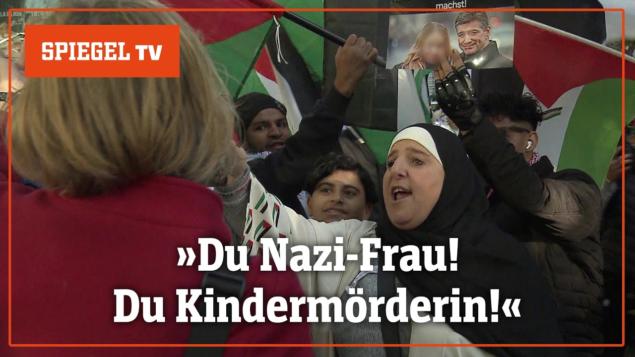 Eine gegen alle: Wie Karoline Preisler gegen Israel-Hasser protestiert | SPIEGEL TV