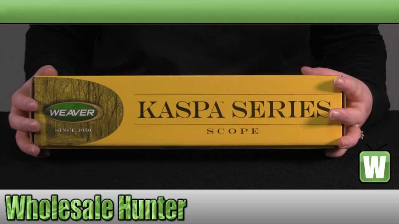 Weaver Kaspa Series 3-9x40mm Dual-X Reticle Rifle Scope mfg# 849806