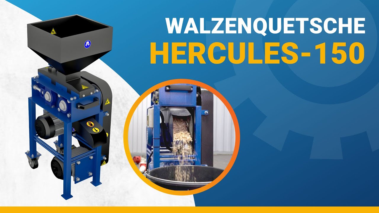 Getreidequetsche Hercules-150 &ndash; zur Verarbeitung von Hafer