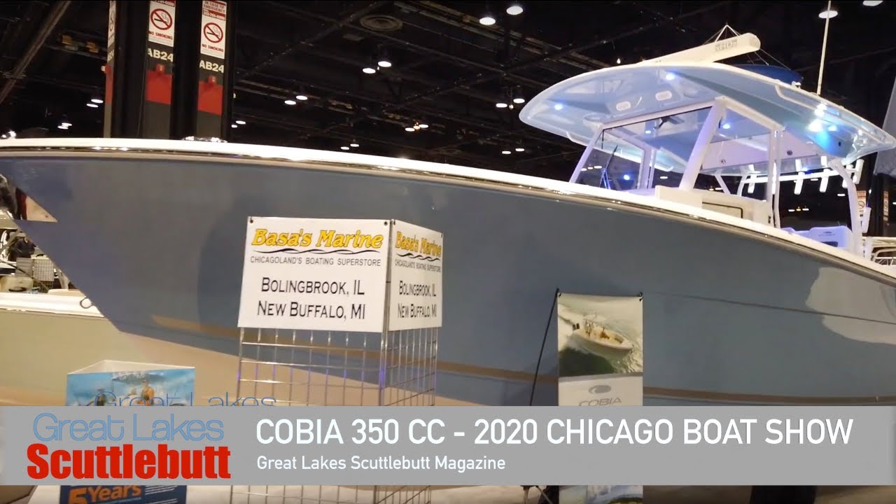 Cobia 350 CC Walkthrough! @The 2020 Chicago Boat Show!