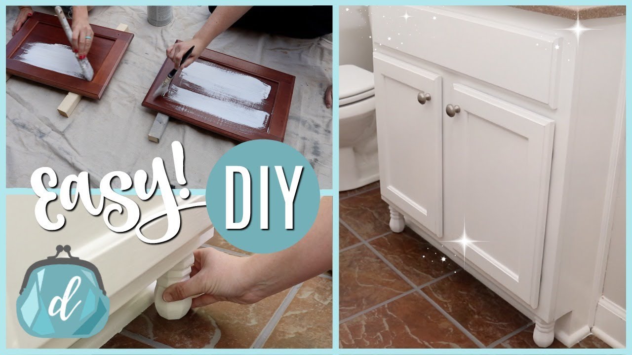 CHALK PAINT & CUSTOMIZE CABINETS ON A DIME! (fast how-to tutorial!)