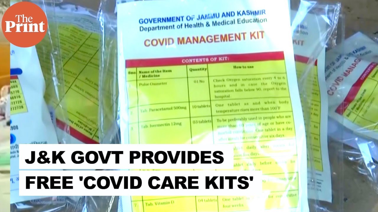J&K govt distributes 'Covid care kits' at doorsteps of Covid patients