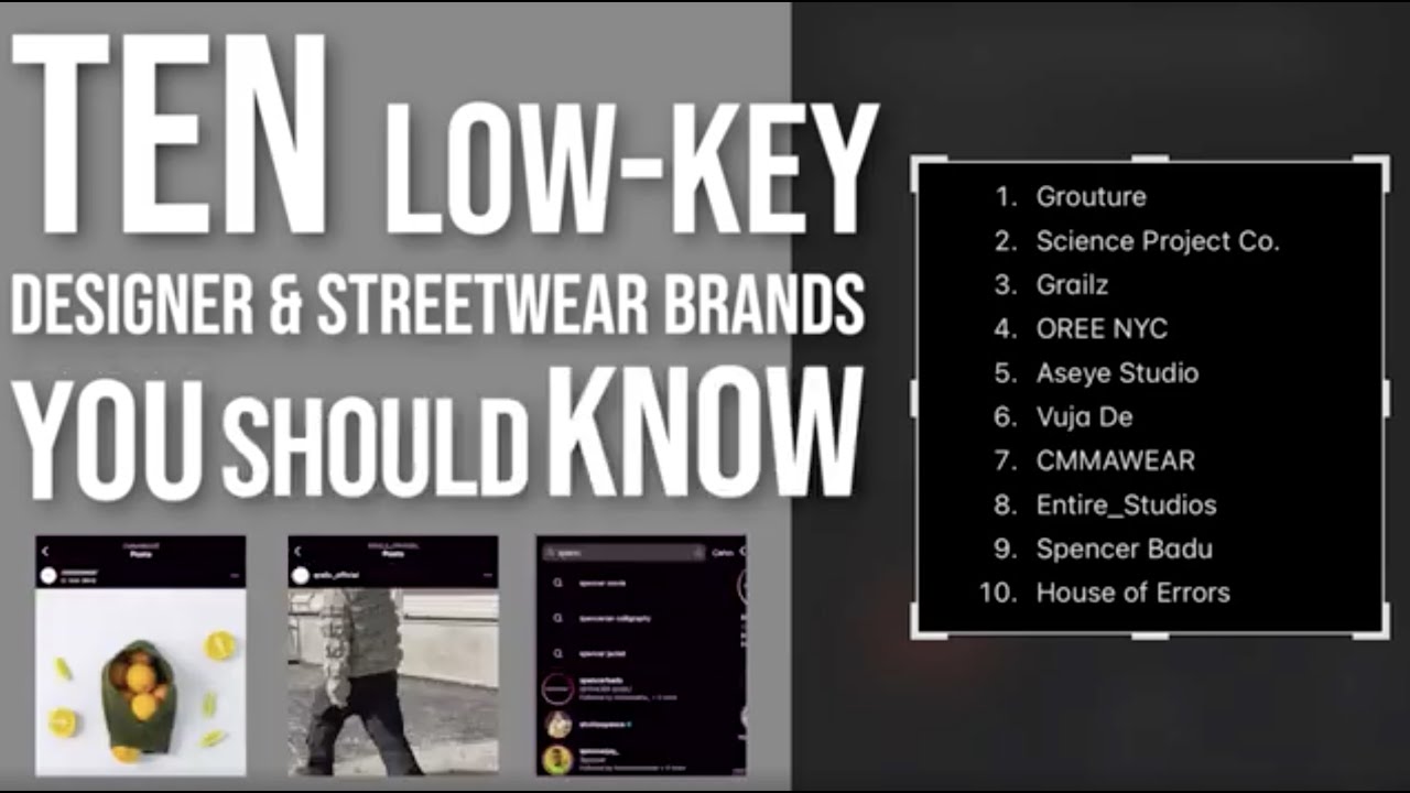 10 lowkey brands you should know...