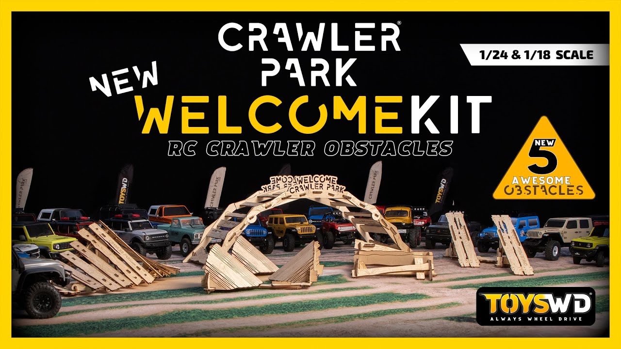 WELCOME KIT of 5 obstacles for RC Crawler Park course 1/24 & 1/18 scale