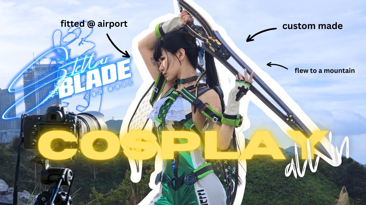 CRAZIEST COSPLAY PHOTOSHOOT ?! 🗡️🎮 | Stellar Blade EVE shoot in KL [RURUSAMA TV Vlogs EP.8]