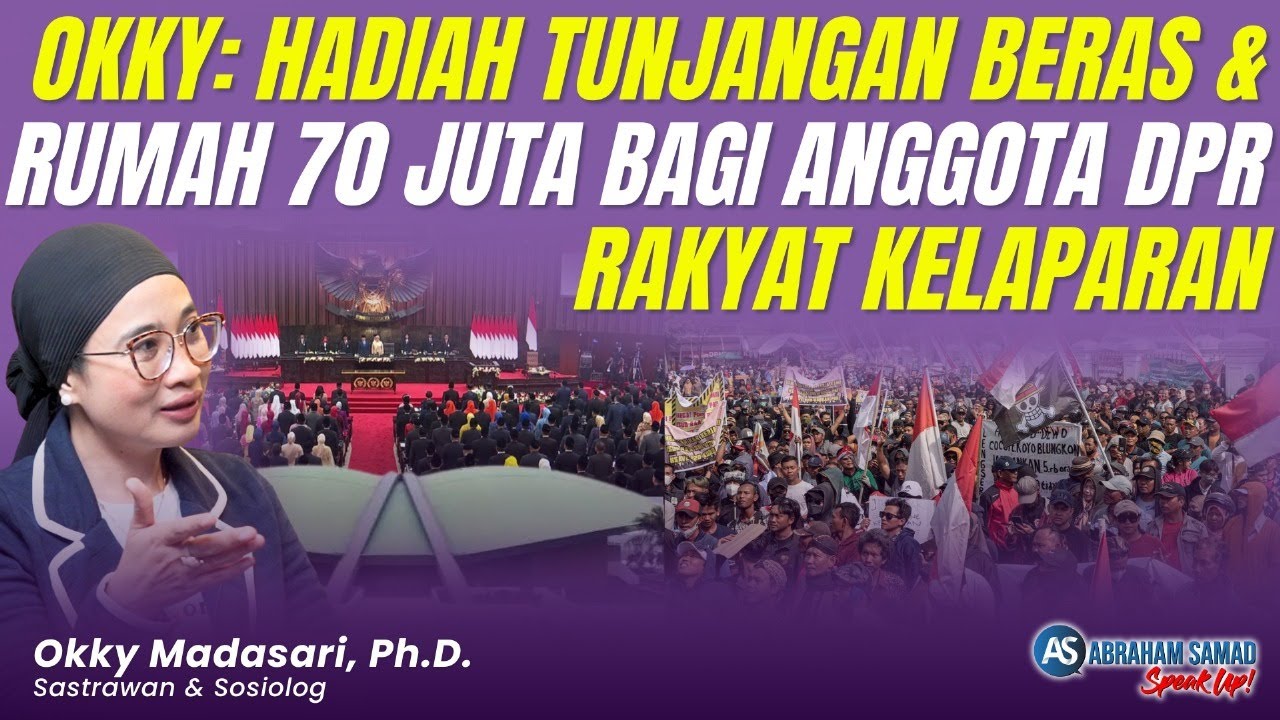 Okky Madasari: Gaji & Tunjangan Selangit. Tetap Saja Korupsi. Rakyat Kelaparan
