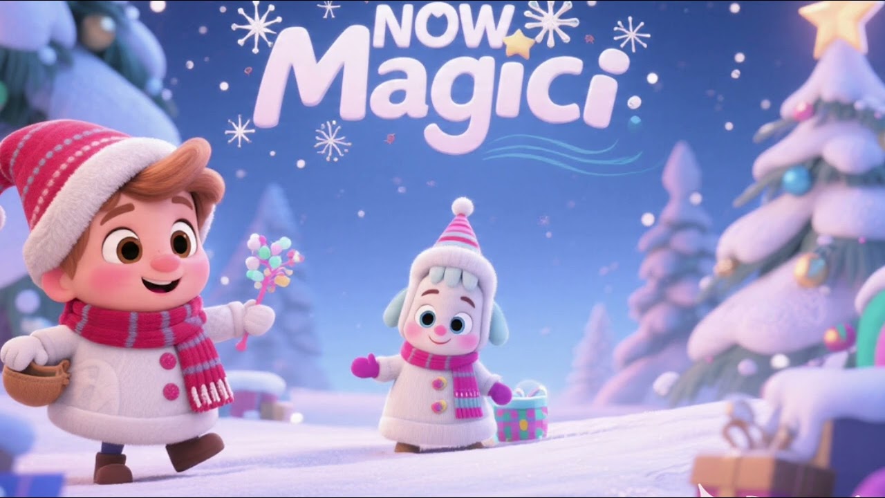 Snowy Magic ❄️✨ | Magical Winter Nursery Rhyme & Kids Adventure Song 🎶🌈