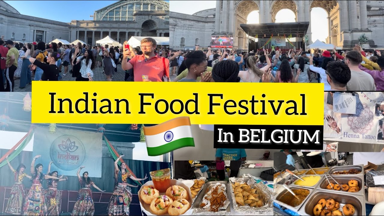 🇮🇳INDIAN FOOD FESTIVAL IN BELGIUM💃🥳| chalaa bagaa enjoy chesam🤩😁||SALMASMOMENTS||
