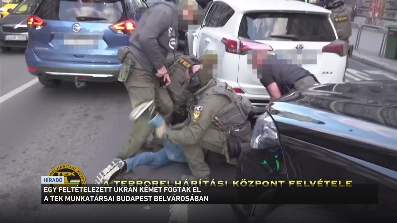 Egy feltételezett ukrán kémet fogtak el pénteken a TEK munkatársai Budapesten