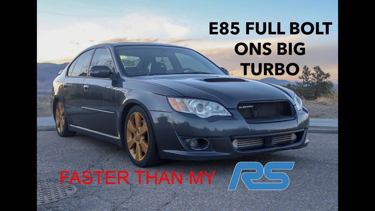 BIG TURBO SUBARU LEGACY GT REVIEW! FASTER THAN MY FOCUS RS?!