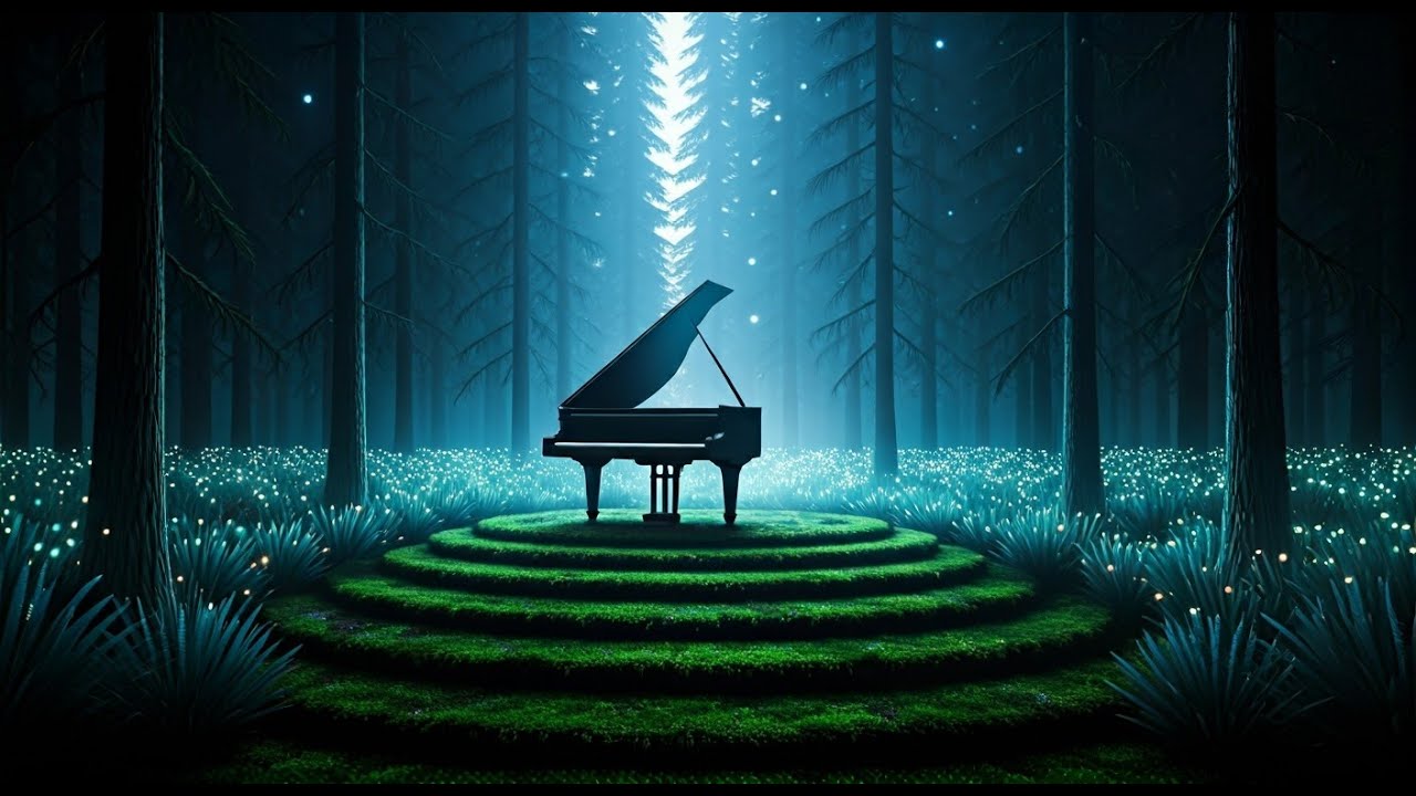 Calm Relaxing Music in B minor, Ambient Calming Piano Music, Deep Sleeping Music Black Screen