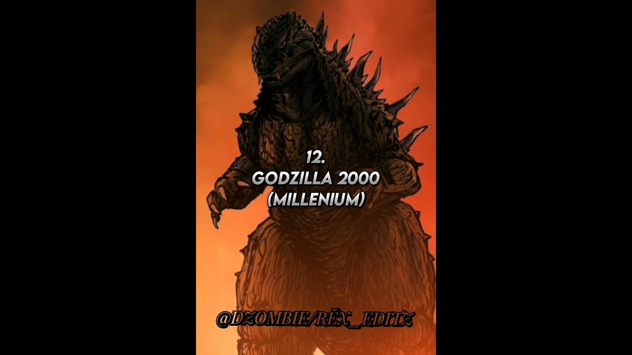 top 16 strongest version of Godzilla #Godzilla #suscribe #monsterverse #shorts #top16