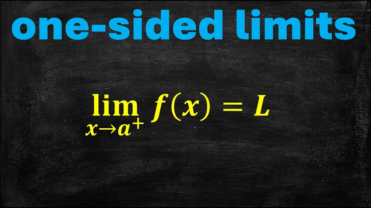 One-Sided Limits