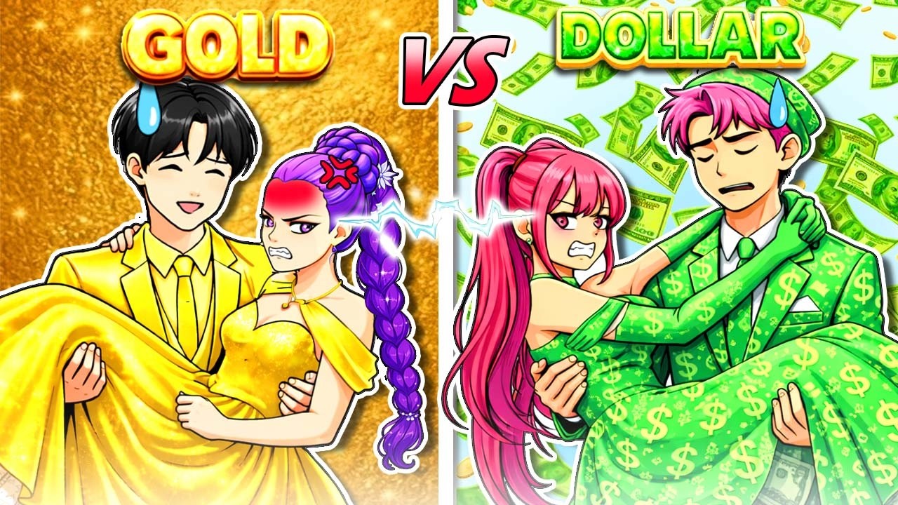 😱 Golden Family VS Dollar Family 🥇 From Innocent Makeup to a Dangerous Rivalry | KPOP Demon Hunters