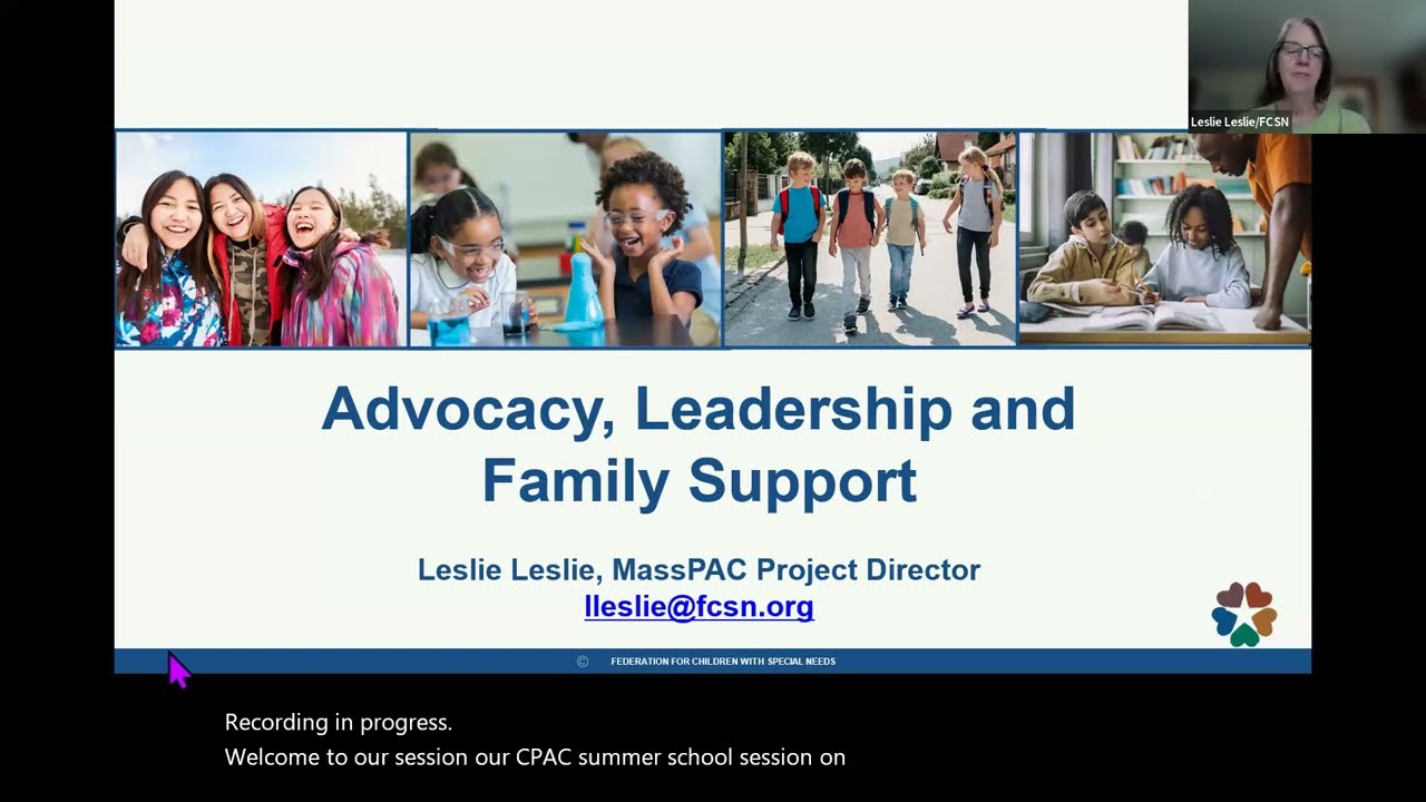 Session #5   Advocacy, Leadership and Support Groups
