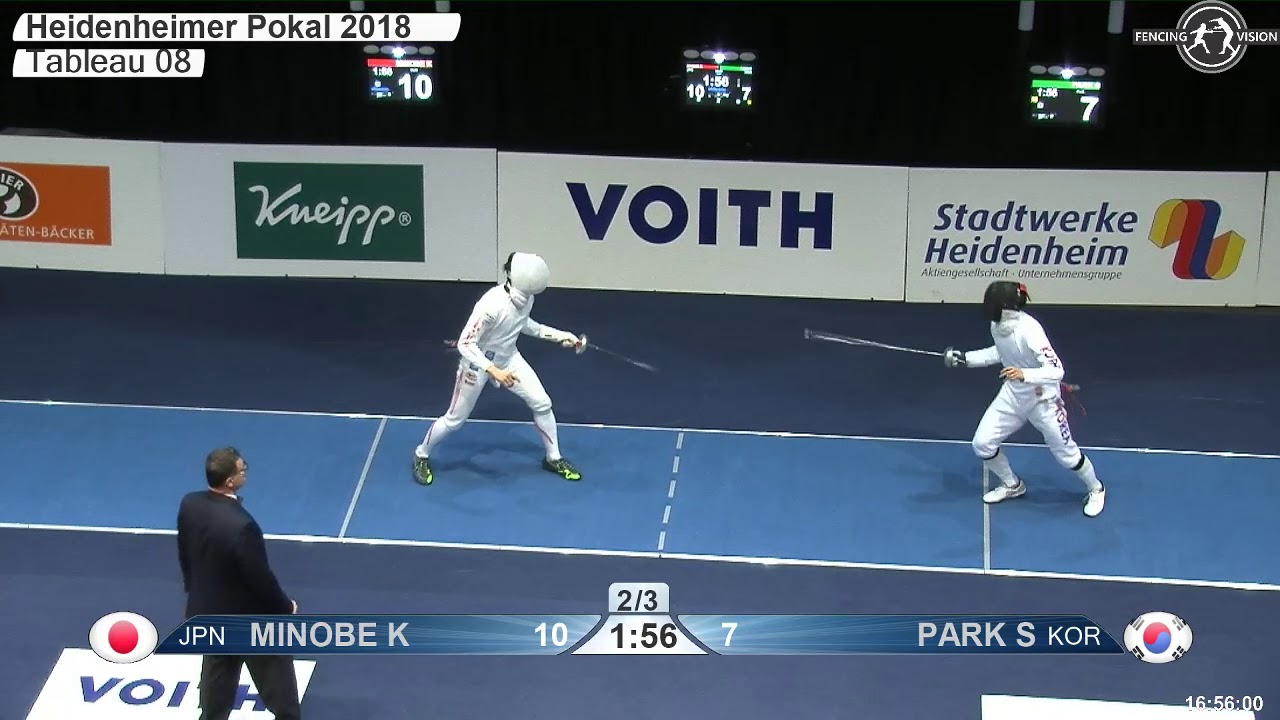 2018 98 T08 01 M E Individual Heidenheim GER WC BLUE MINOBE JPN vs PARK KOR