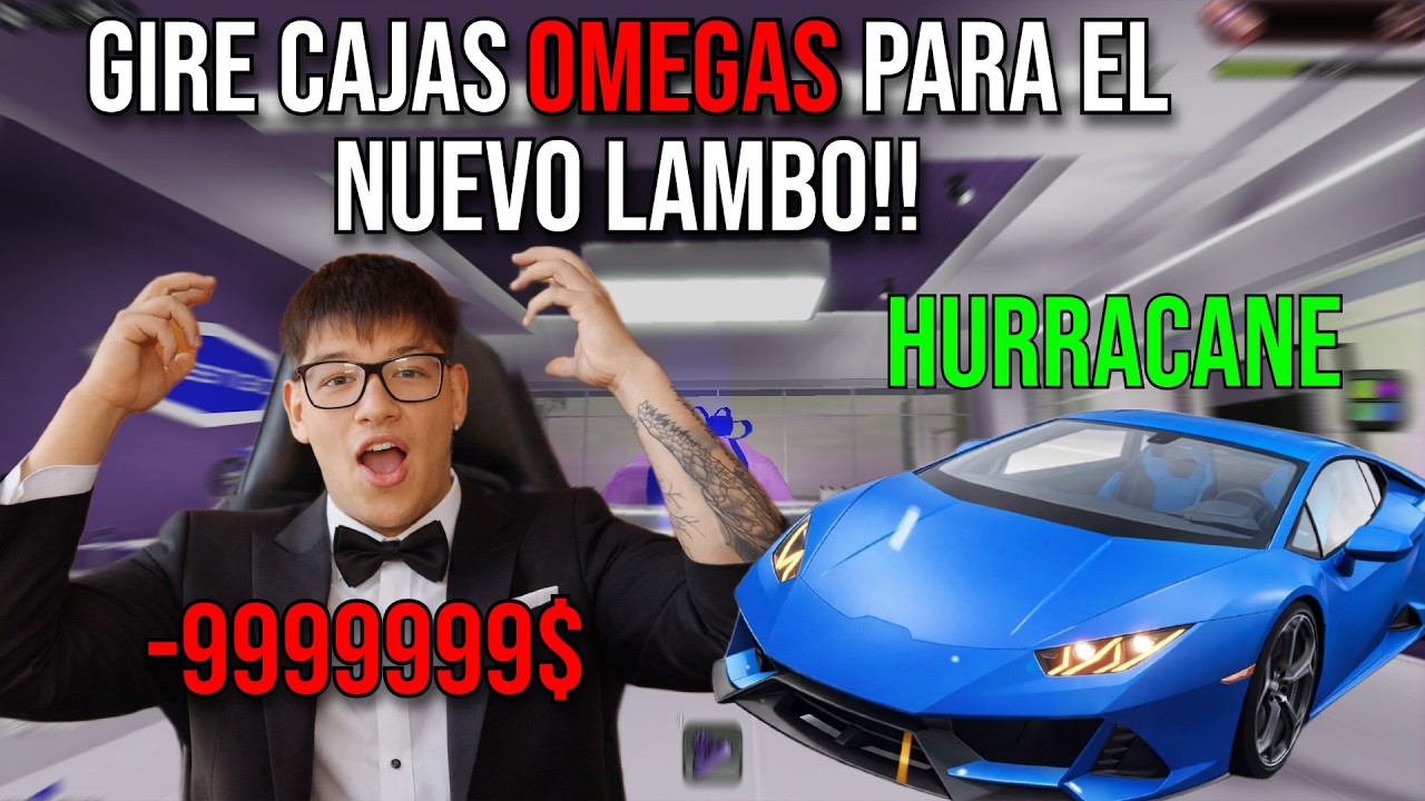 GIRE CAJAS OMEGAS DE 200K PARA SACAR EL NUEVO LAMBO Y ESTO SALIO!!.. blockspin roblox