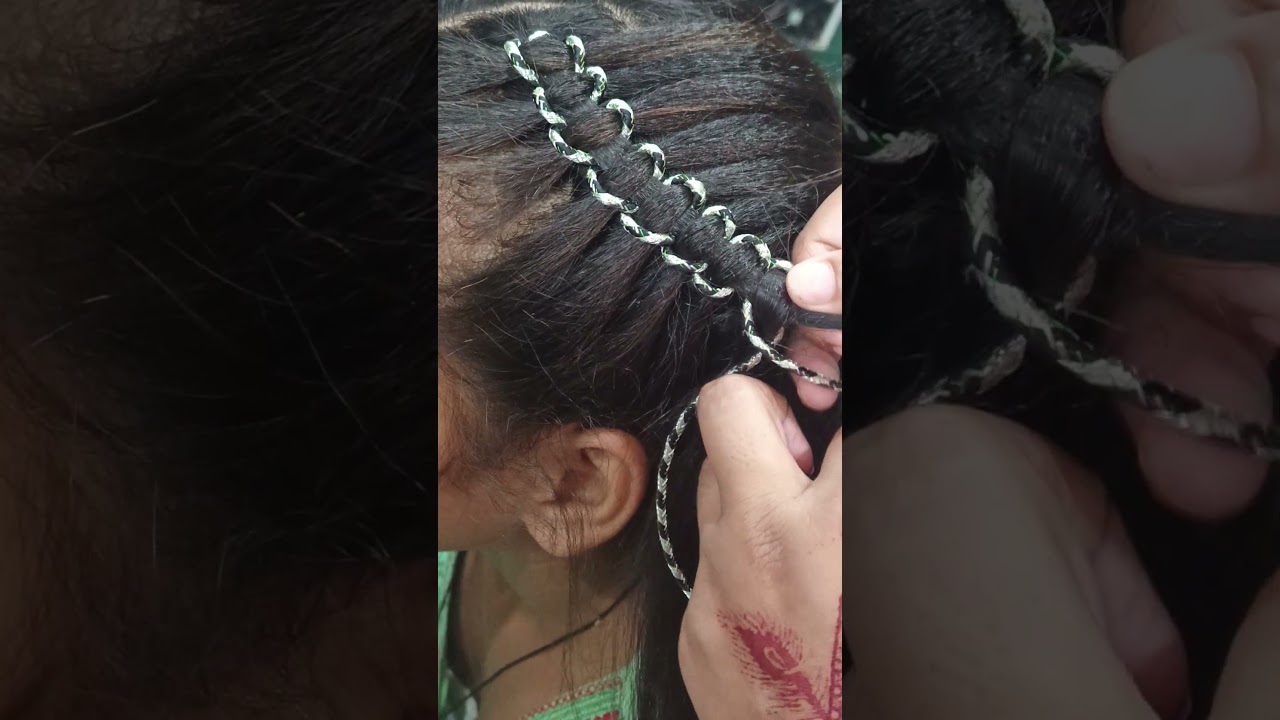 party and bridal hairstyle in beauty parlour#hairstyle#hairtutorial #campursari#hairstudio #s9parlur