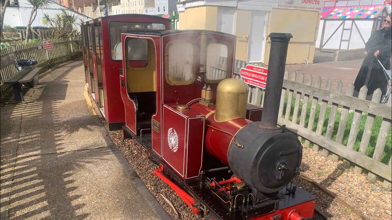 A ride on the Hastings miniature railway
