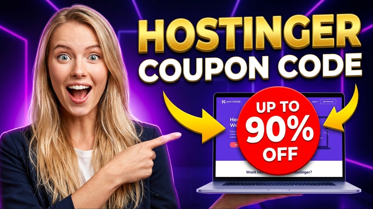 Hostinger Coupon Code 2026 - Get Up to 90% OFF Hosting + FREE Bonuses (Verified)