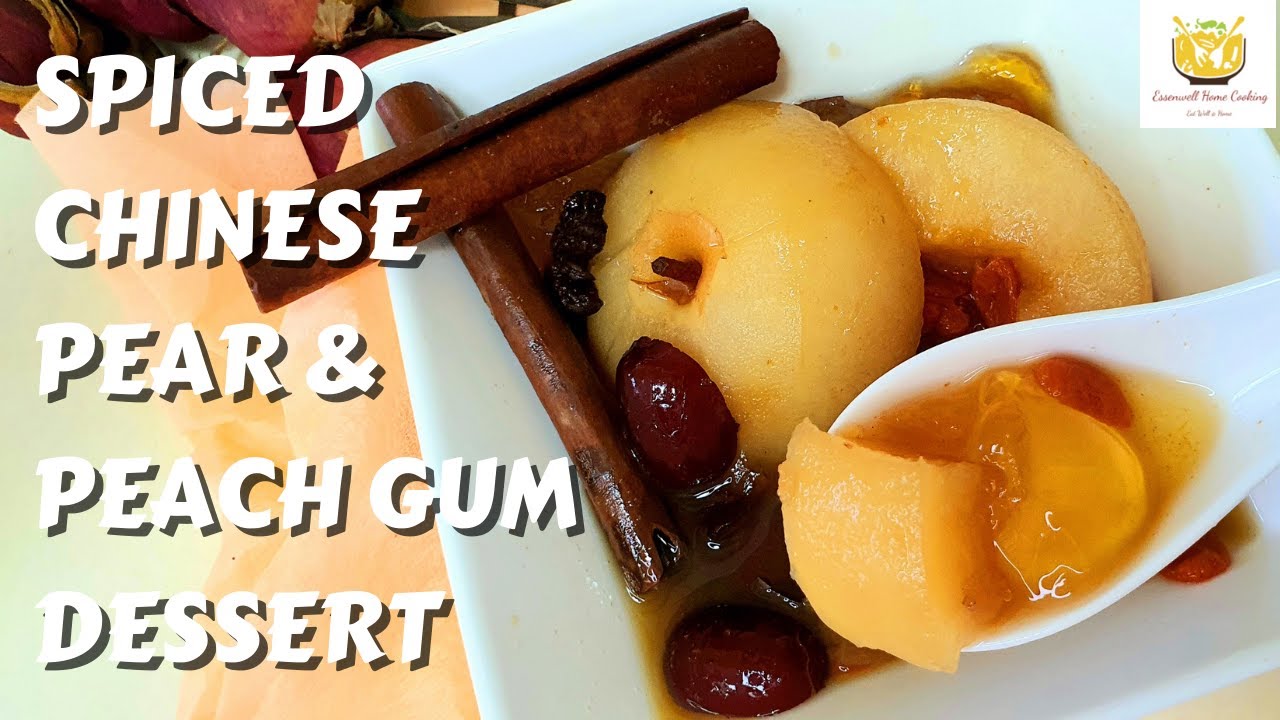 Collagen Peach Gum Chinese Pear Dessert Soup 😋