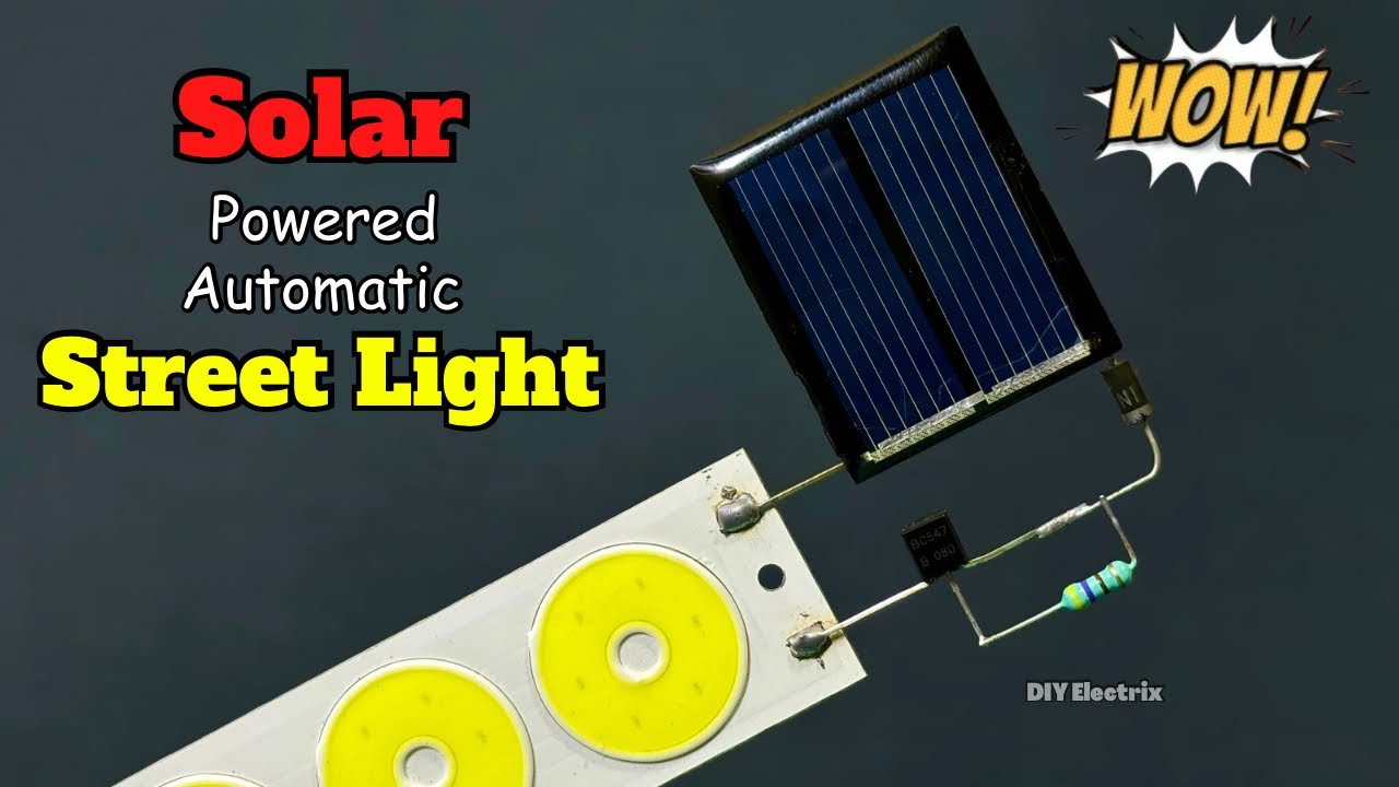 Solar Street Light Circuit | Automatic Street Light Circuit | Electronic Projects