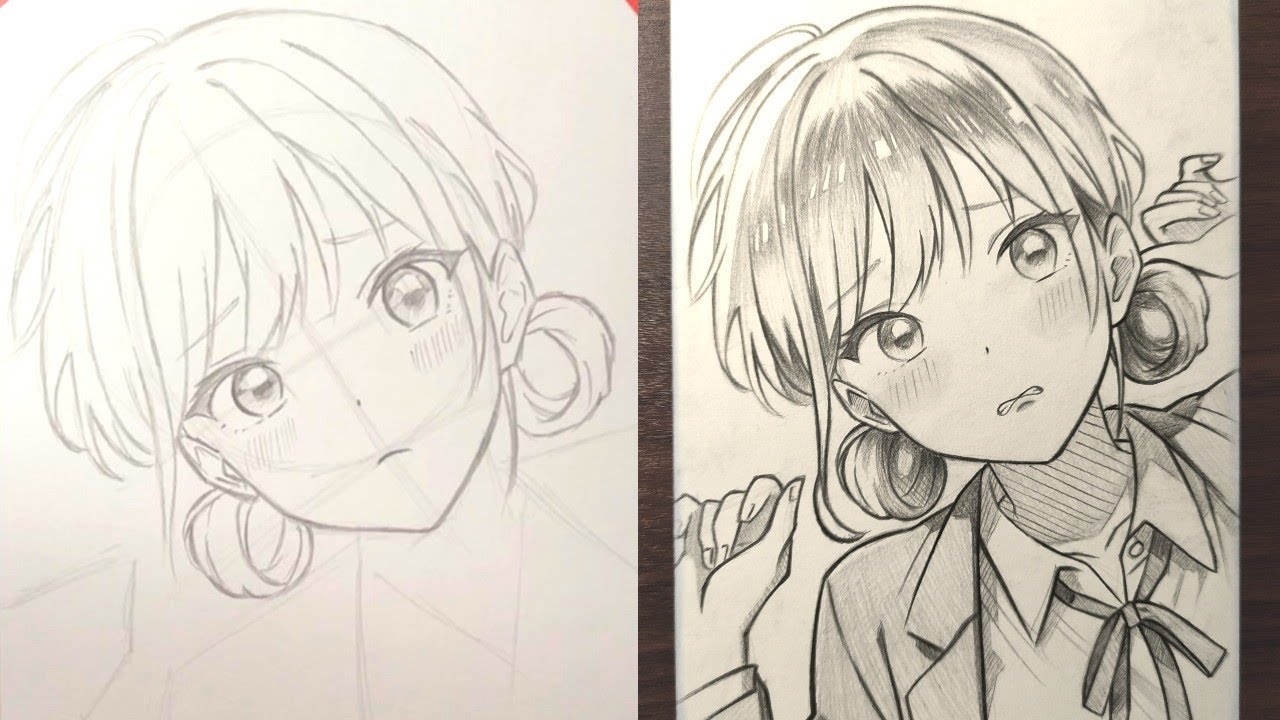 How to draw Hina Chono | easy anime drawing | how to draw anime girl
