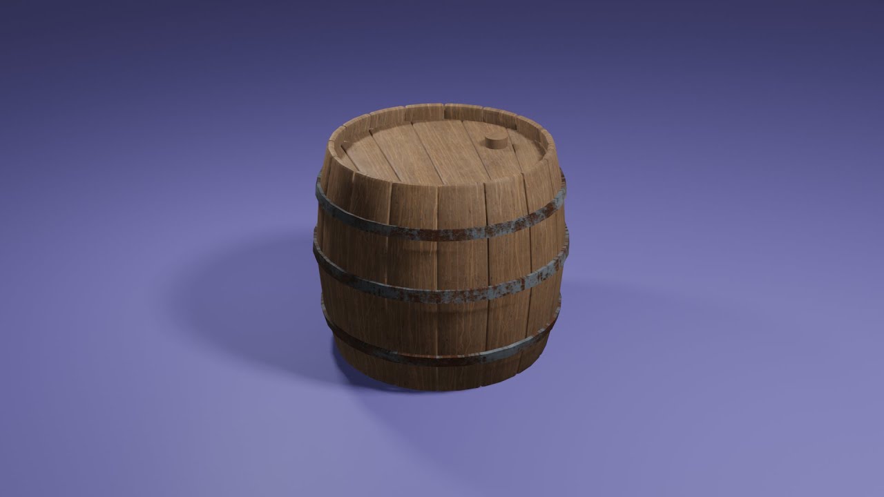 моделирование бочки в blender