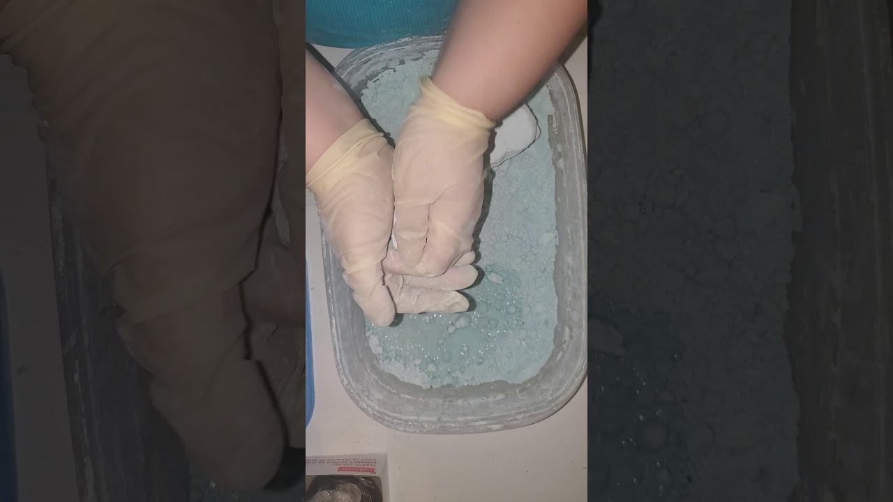 Making Comet Crumbles with Lemon pine-sol and Paste Shaving