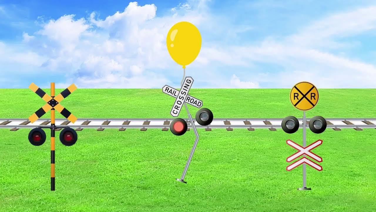 【踏切アニメーションLIVE】自由に動くふみきりカンカン♪ # 605    Fumikiri that moves freely ♪ #605
