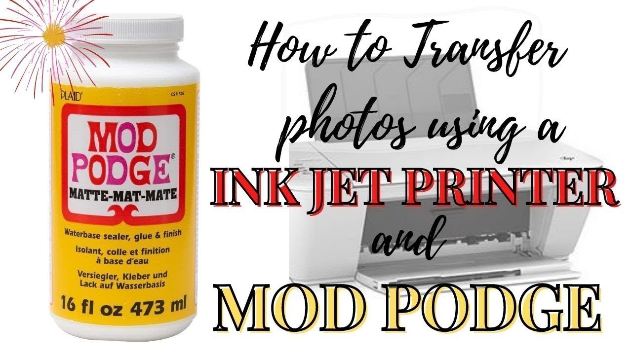 Как использовать струйный принтер с Mod Podge EASY TUTORIAL