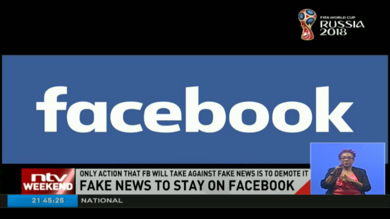 Facebook says fake news does not go against community guidelines