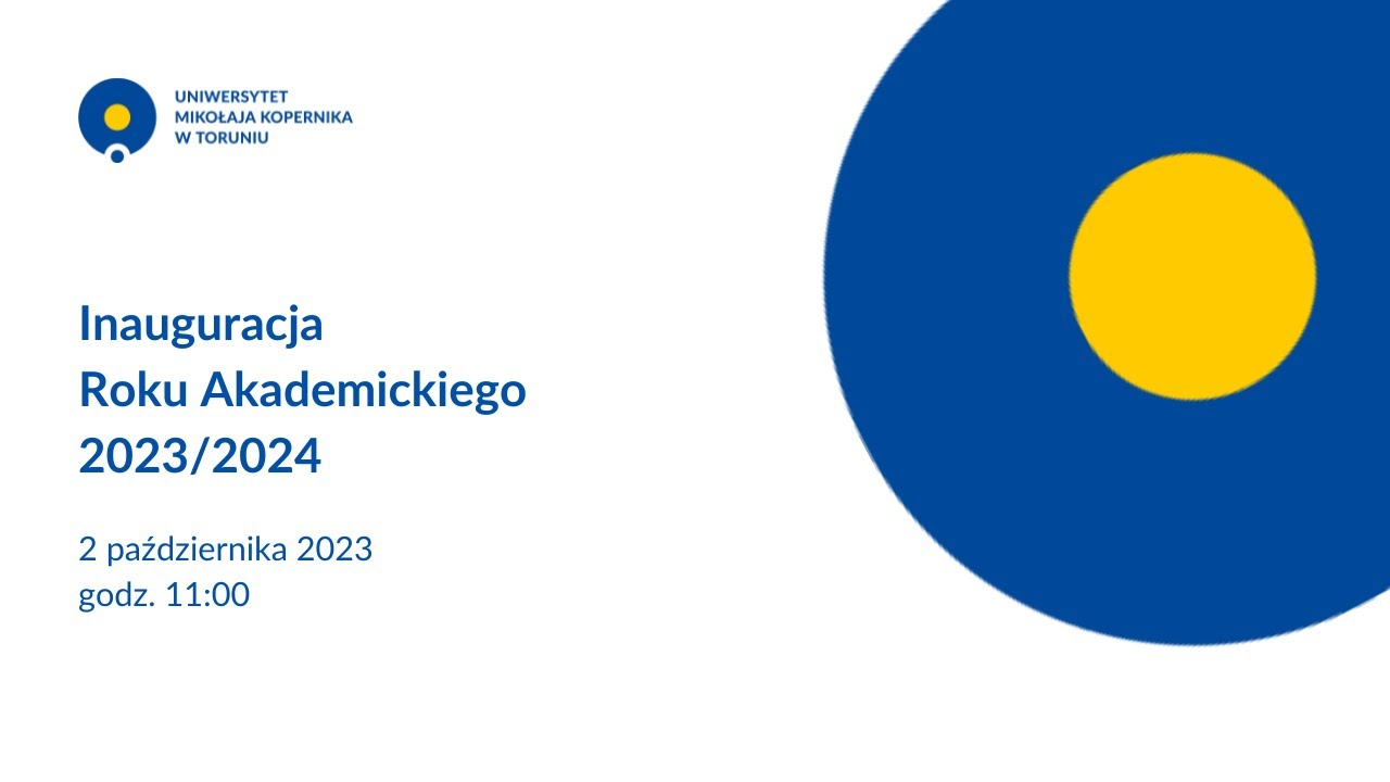 Inauguracja Roku Akademickiego 2023/2024