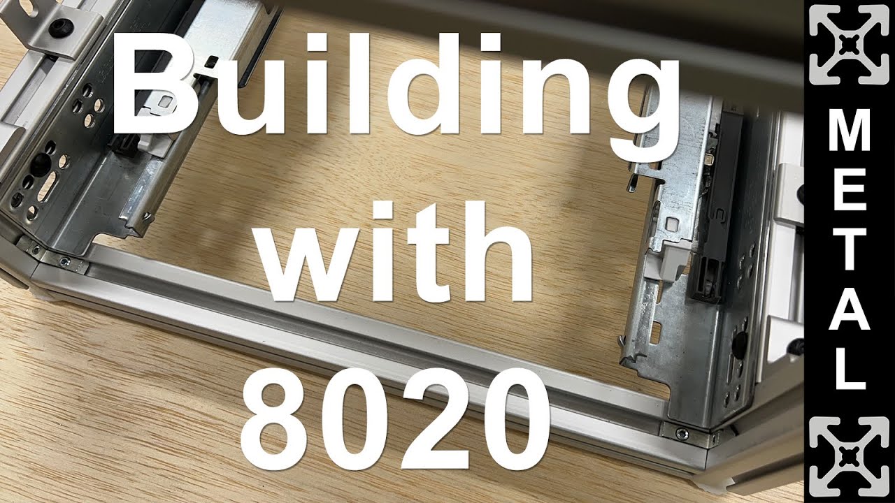 Building with 8020, a cube with drawers