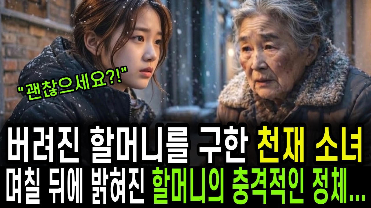 버려진 할머니를 구한 천재 소녀, 며칠 뒤 밝혀진 할머니의 충격적인 정체가 밝혀지는데... ｜감동사연｜사연라디오｜노후사연｜인생사연